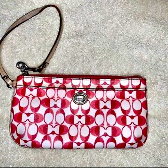 Coach signature Payton Go Go Multi Color wristlet wallet purse clutch bag - Picture 1 of 5